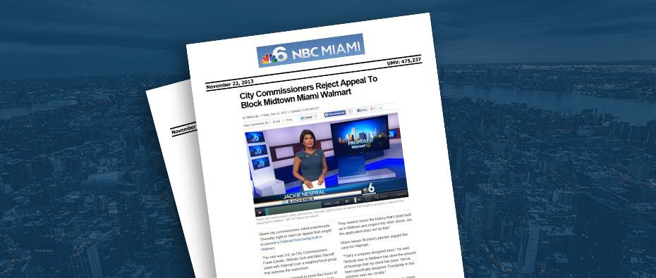 Picture of photo cover of article= NBC miami city commissioners Walmart (1)