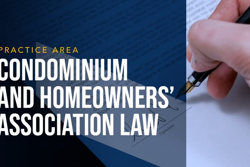 LYDECKER - Condominium and Homeowners’ Association Law